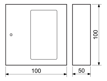Ognjevarna jeklena omarica s steklom za skupno zapiranje - SU RICHTER TS.1010.G.SU (rdeča)