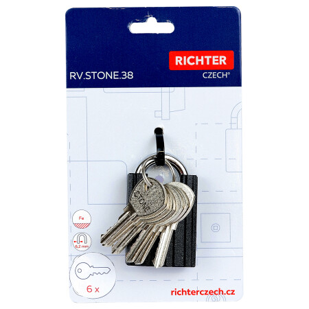 Jeklena ključavnica z zaščitnim pokrovom RICHTER RV.STONE.38