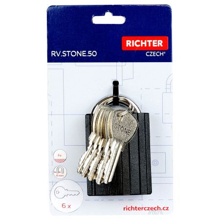 Jeklena ključavnica z zaščitnim pokrovom RICHTER RV.STONE.50