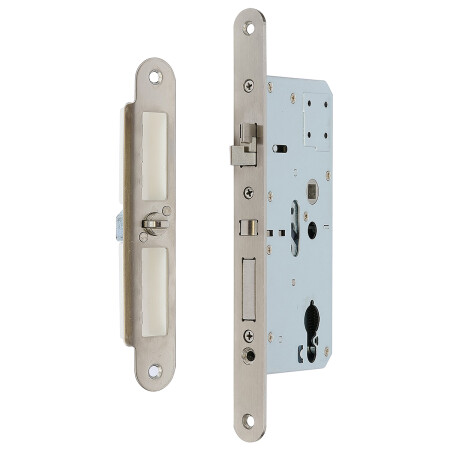 RICHTER vgradna samozaklepna ključavnica s funkcijo panike "E", za kroglično/ročajno okovje. Z.302-SZ.PA.KO.72/55/20.PL