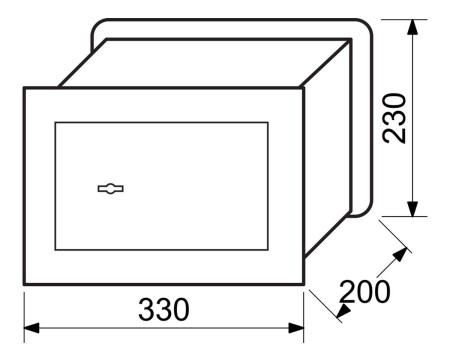 Jekleni sef za stensko montažo RICHTER RS.23.SK