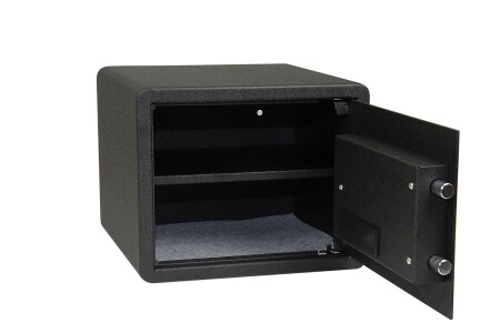 Jekleni sef z elektronsko ključavnico s prstnim odtisom RS.30R.FIN