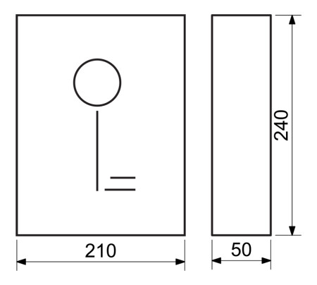 Jeklena škatla za ključe z magnetnim zapiranjem RICHTER TS.8.AM