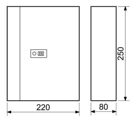 Jeklena omarica za ključe s kodno ključavnico RICHTER TS.28.SED