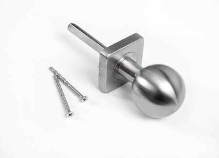 ROSTEX gumb s kvadratno rozeto (mat nerjaveče jeklo)