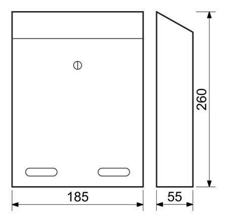 Poštni nabiralnik RICHTER BK.516.CM (mat črn)
