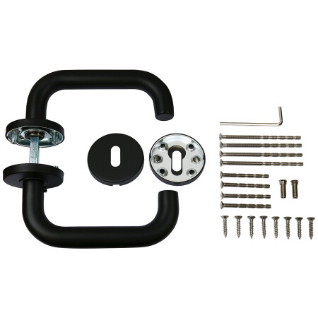 Vratno okovje RICHTER RK.U-FORM (črno)