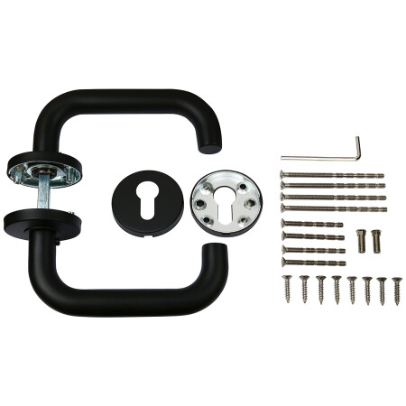 Vratno okovje RICHTER RK.U-FORM (črno)