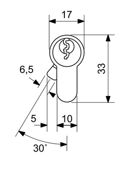 Dvostranski varnostni cilinder RICHTER EURO SECURE R3