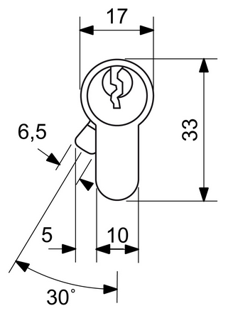 Dvostranski cilindrični varnostni cilinder RICHTER EURO SECURE R3