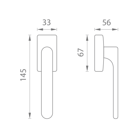 Euro okenska kljuka MP CB - DK - MOOD ONEQ - HR (modra mat temna (C12)