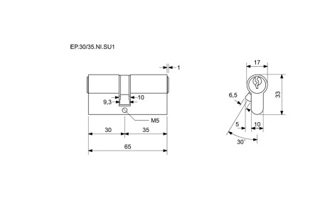 Cilinder Richter EURO Plus SU3