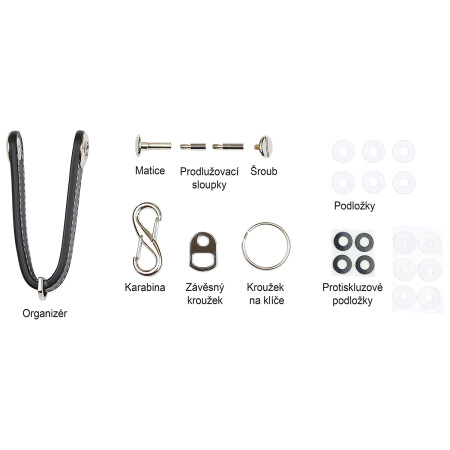 Richterjev usnjen obesek za ključe RP.ORGANIZER.B.CRN