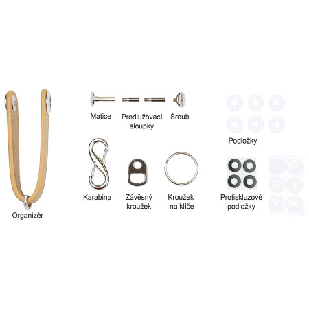 Richterjev usnjen obesek za ključe RP.ORGANIZER.HND