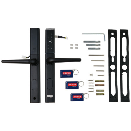 Richter digitalna kljuka za vrata DH.S3B-C.CE (črna)