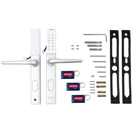 Richter digitalna kljuka za vrata DH.S3B-C.STR (srebrna)