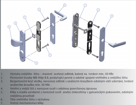 Varnostna oprema ROSTEX BK RX807-50 EXCLUSIVE (BAKRENO MAT)